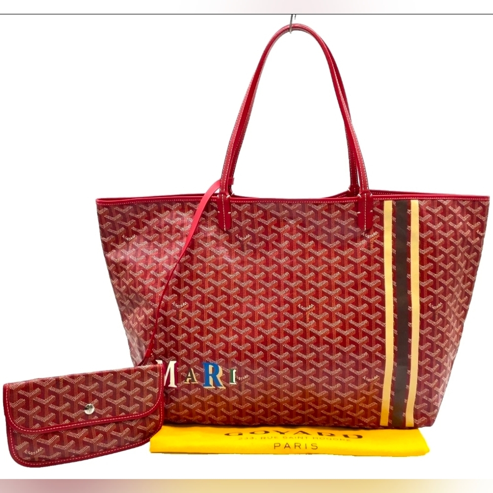 Auth Goyard NWOT Goyardine Saint Louis GM Tote Bag